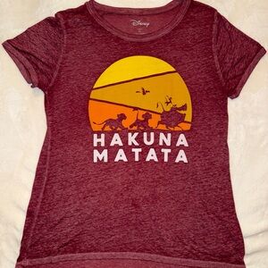 Disney Women’s Hakuna Matata Tshirt XL Very Lightweight
